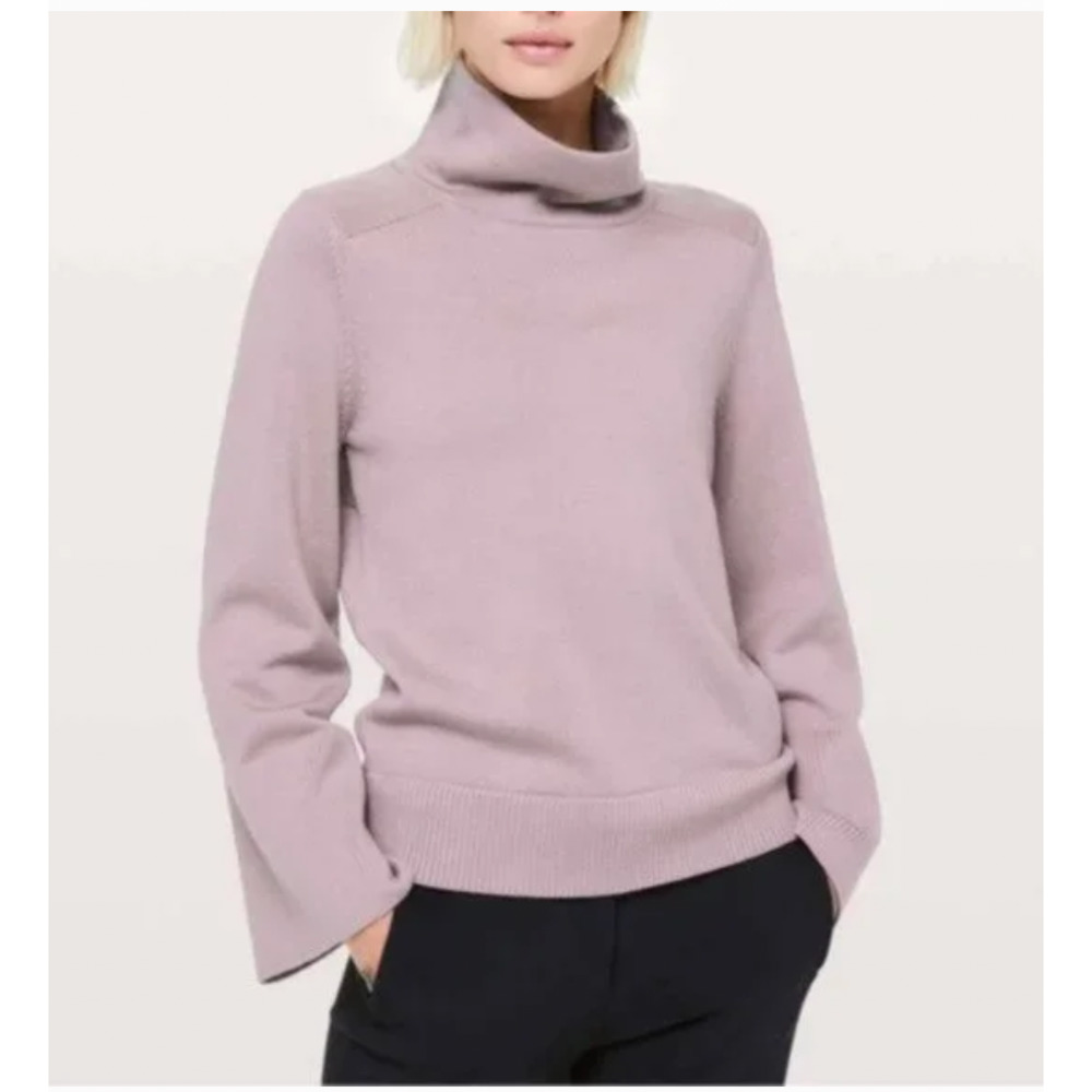 Lululemon City Trek Turtleneck Sweater Merino Wool